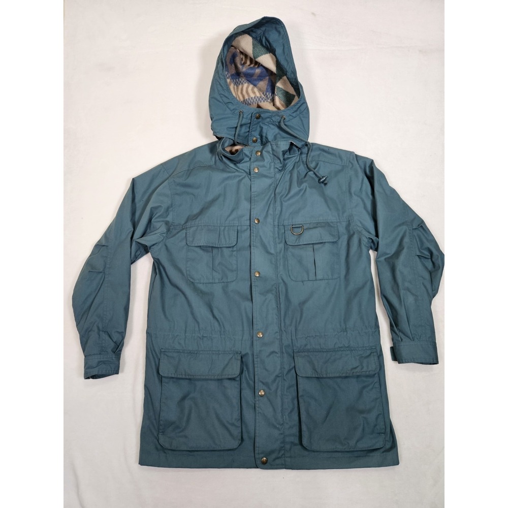 Vintage Eddie‎ Bauer Wool Lined Mountain Parka Jacket Aztec Southwestern Men L